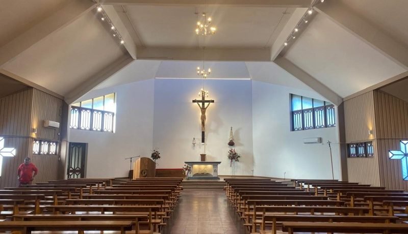 puerto chico: comunidad restaura parroquia nuestra señora de fátima