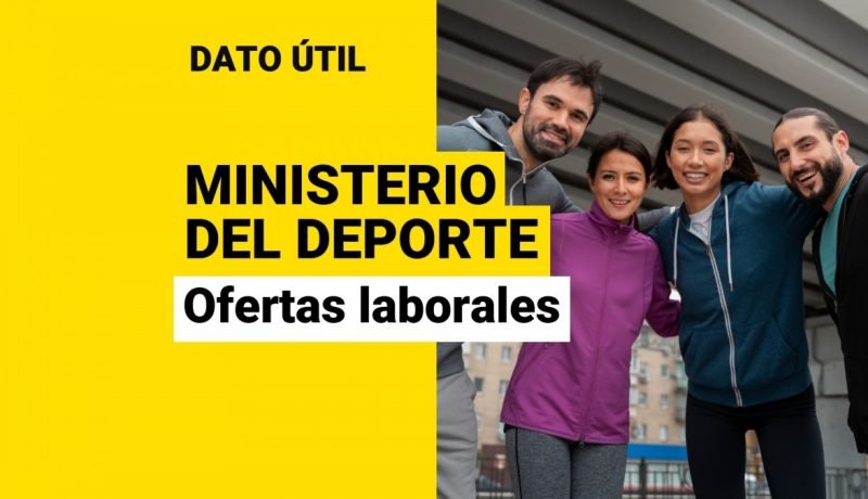 empleos en el ministerio del deporte: sueldos de hasta $2,4 millones y cómo postular