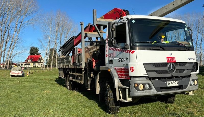 crell refuerza red electrica entre nueva braunau y el maiten