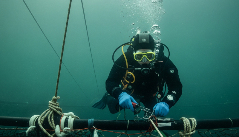 buzos de los lagos: nuevos desafíos y ley de buceo mejoran seguridad laboral