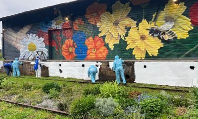 galpón estación de puerto varas luce nueva fachada con apoyo de chile pinta 2025