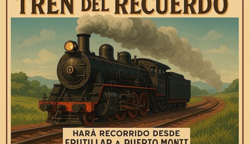 trenes recorren la cuenca del lago llanquihue en fiestas patrias